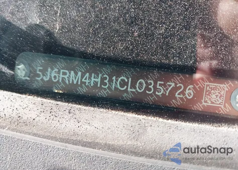 2012 Honda Cr-V Lx z USA, uszkodzony, nr VIN 5J6RM4H31CL035726